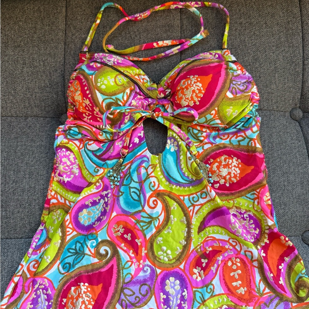 Trina Turk Multicolor Paisley Bikini